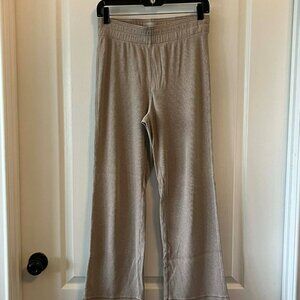 Everlane Organic Cotton Pull on Wide Leg Ribbed knit Pants Women's size Small